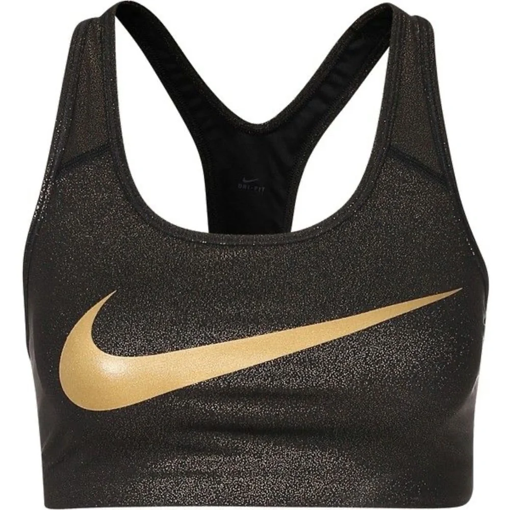 Nike Women's Large Black & Gold Sports Bra - Picture 1 of 2